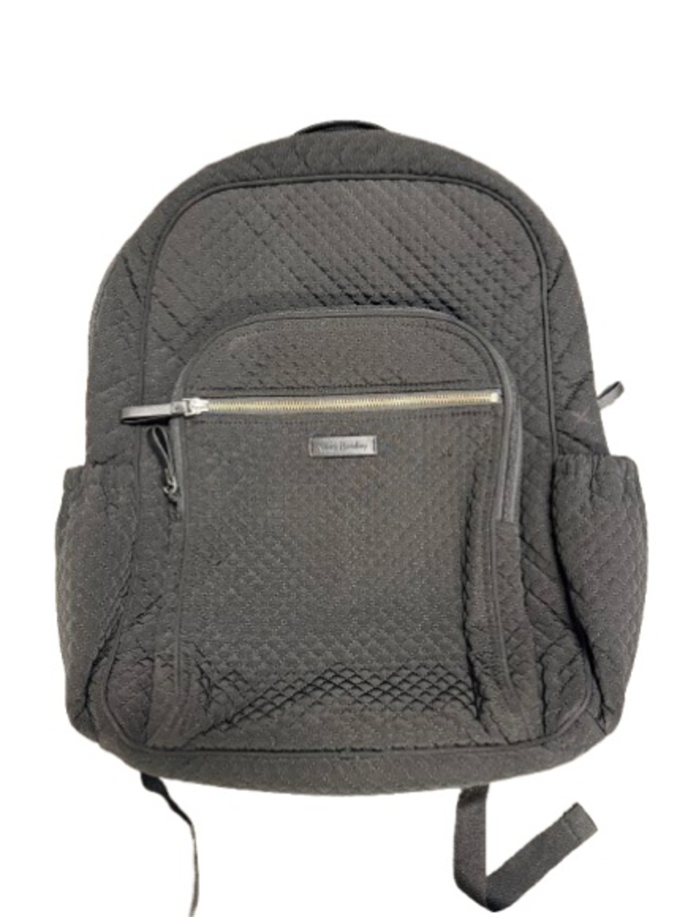 Vera Bradley Black Quilted Backpack Travel School Laptop Bag Read Description - Picture 5 of 11